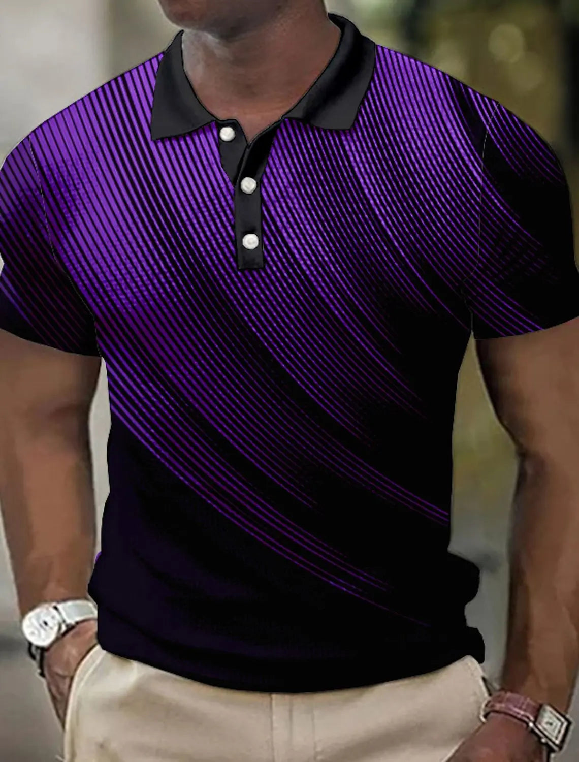 Beeckhoven™ | Casual Poloshirt Met Lijnpatroon