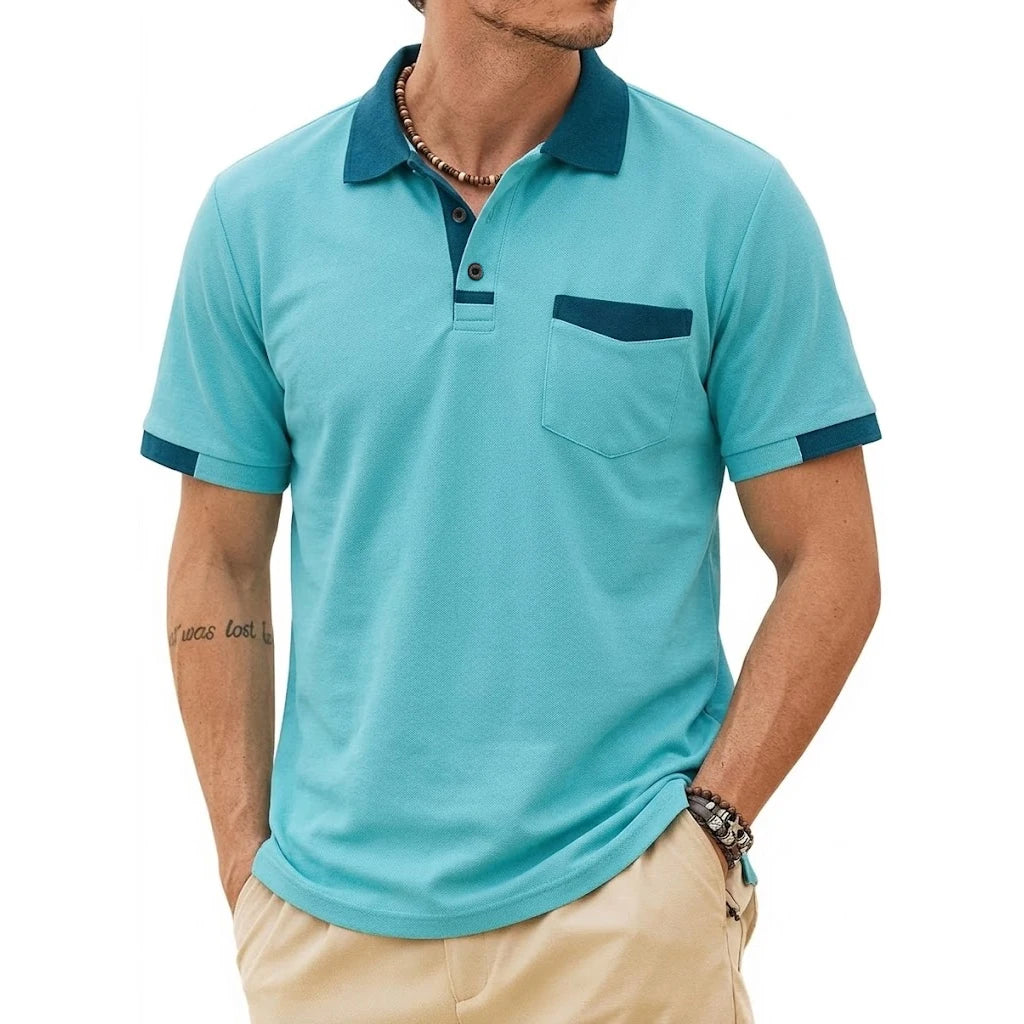 Beeckhoven™ | Stijlvolle Heren Polo met Contrasterende Afwerking