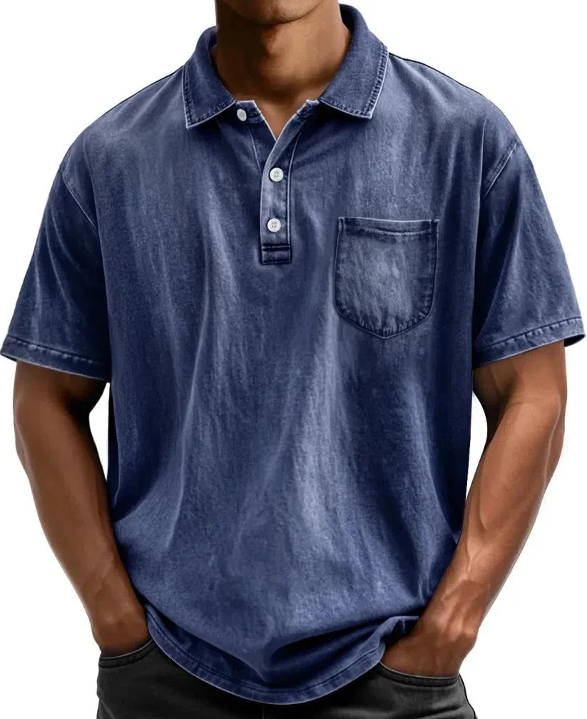 Beeckhoven™ | Vintage Heren Polo met Knopen