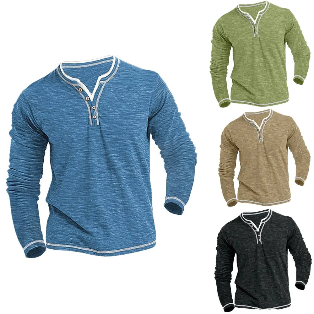 Beeckhoven™ | Ademend V-Hals Shirt Met Lange Mouwen
