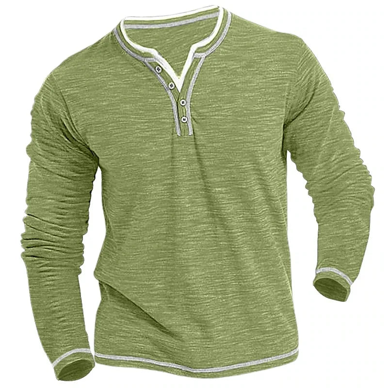 Beeckhoven™ | V-Hals Shirt Met Lange Mouwen