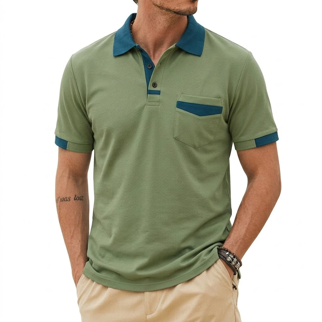 Beeckhoven™ | Stijlvolle Heren Polo met Contrasterende Afwerking