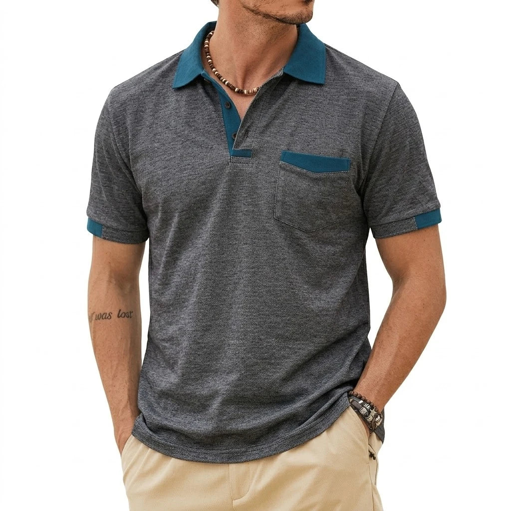 Beeckhoven™ | Stijlvolle Heren Polo met Contrasterende Afwerking