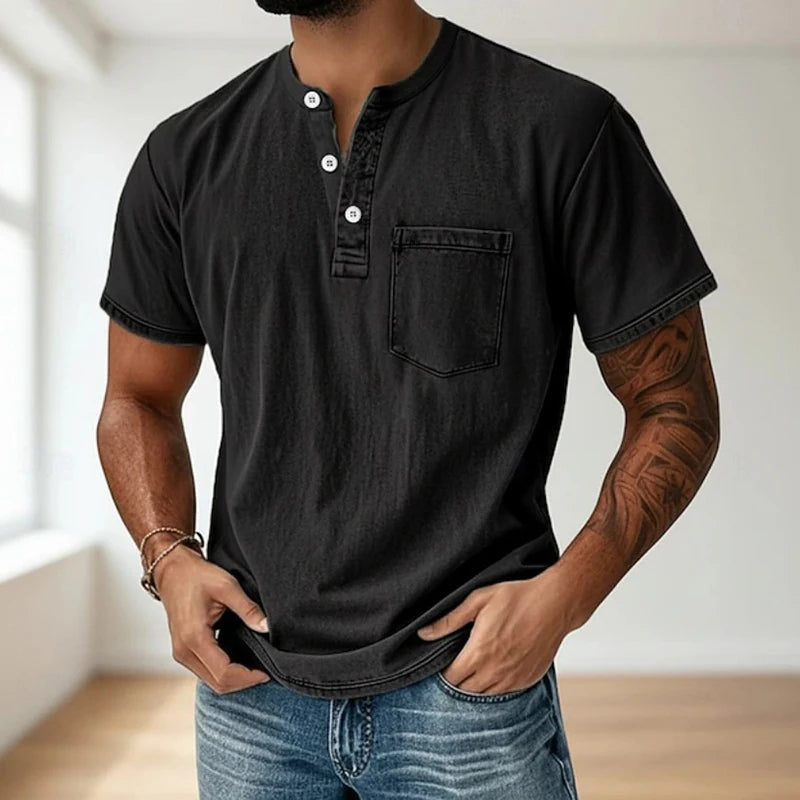 Beeckhoven™ | Vintage Mannen Shirt Met Borstzakje