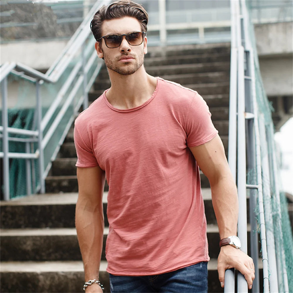 Beeckhoven™ | Katoenen Zomershirt Met Ronde Hals