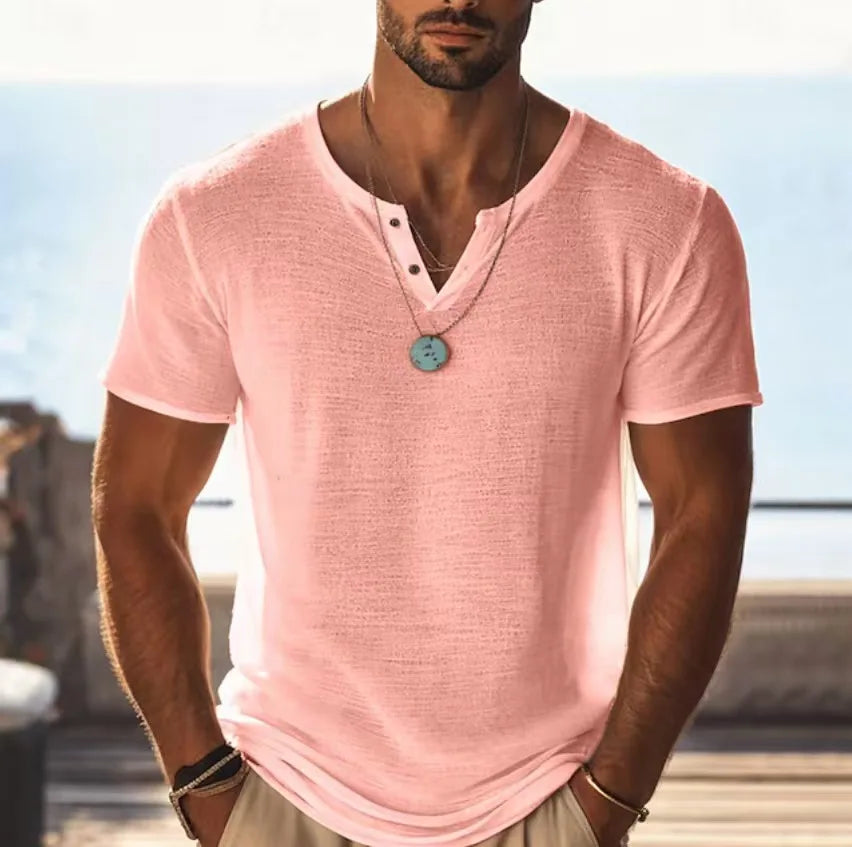 Beeckhoven™ | Luchtig Heren Shirt met V-hals