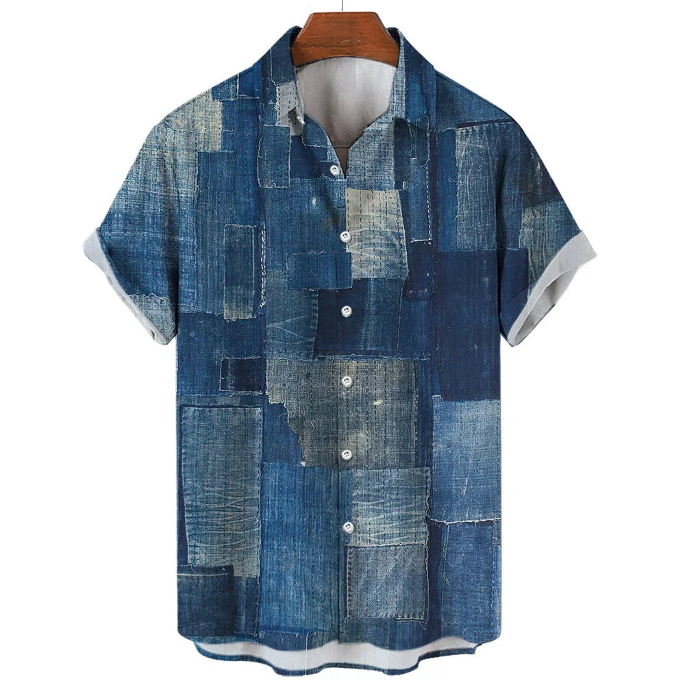 Beeckhoven ™ | Geometrisch patchwork shirt
