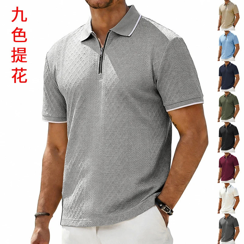 Beeckhoven™ | Heren Textuurpolo Met Rits