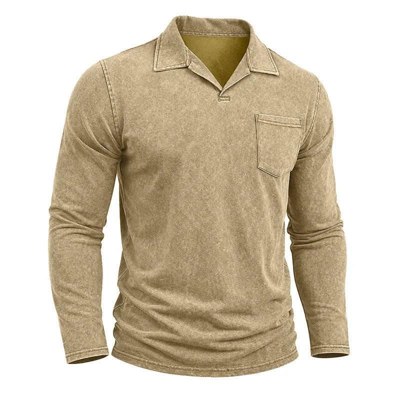 Beeckhoven™ | Vintage Mannen Shirt Met Lange Mouwen