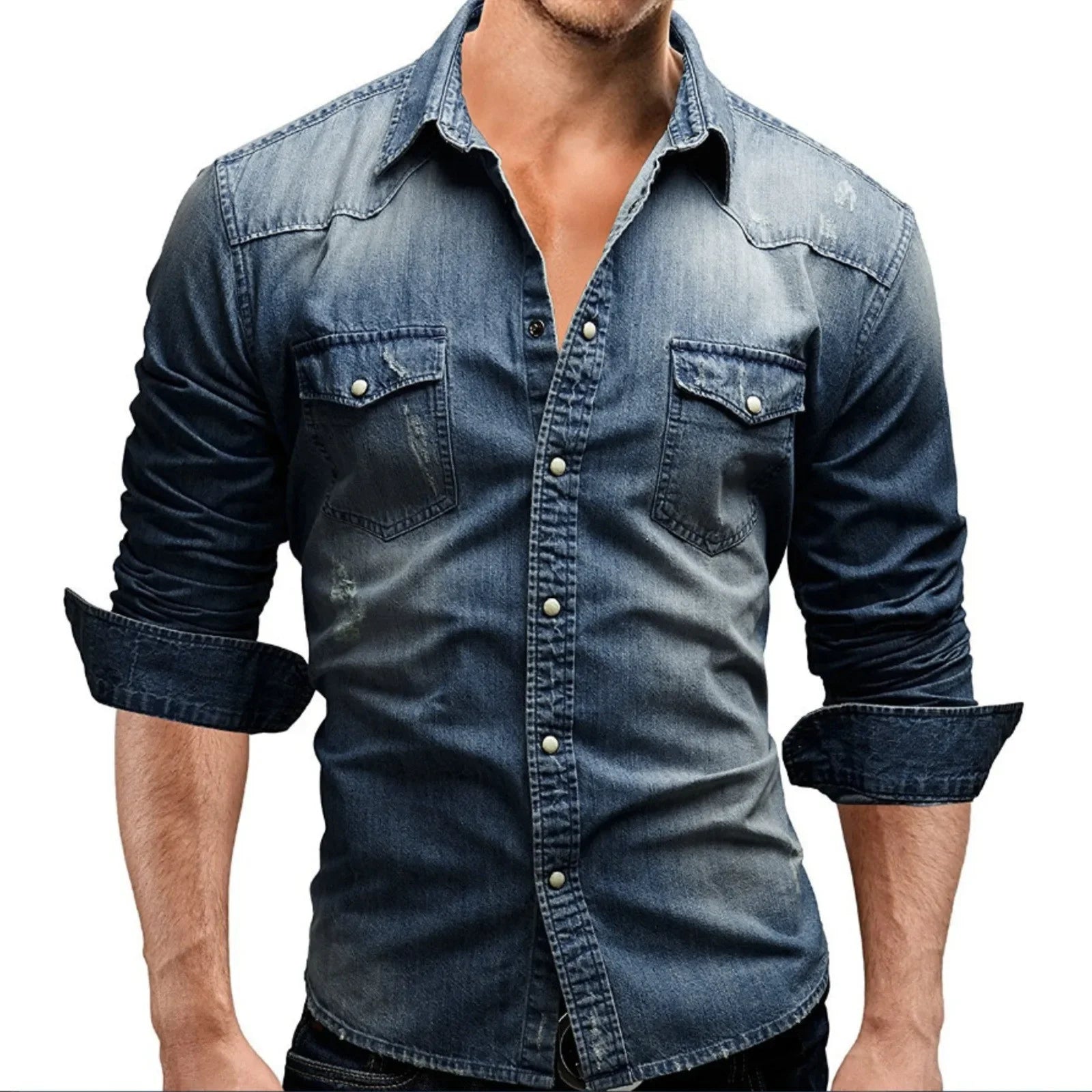 Beeckhoven™ | Stoer Heren Denim Shirt