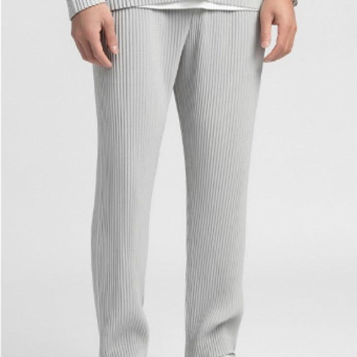Geribde Katoenen Pantalon