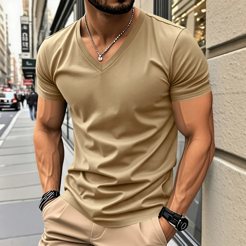 Beeckhoven™ | Modern V-Hals Zomer T-Shirt