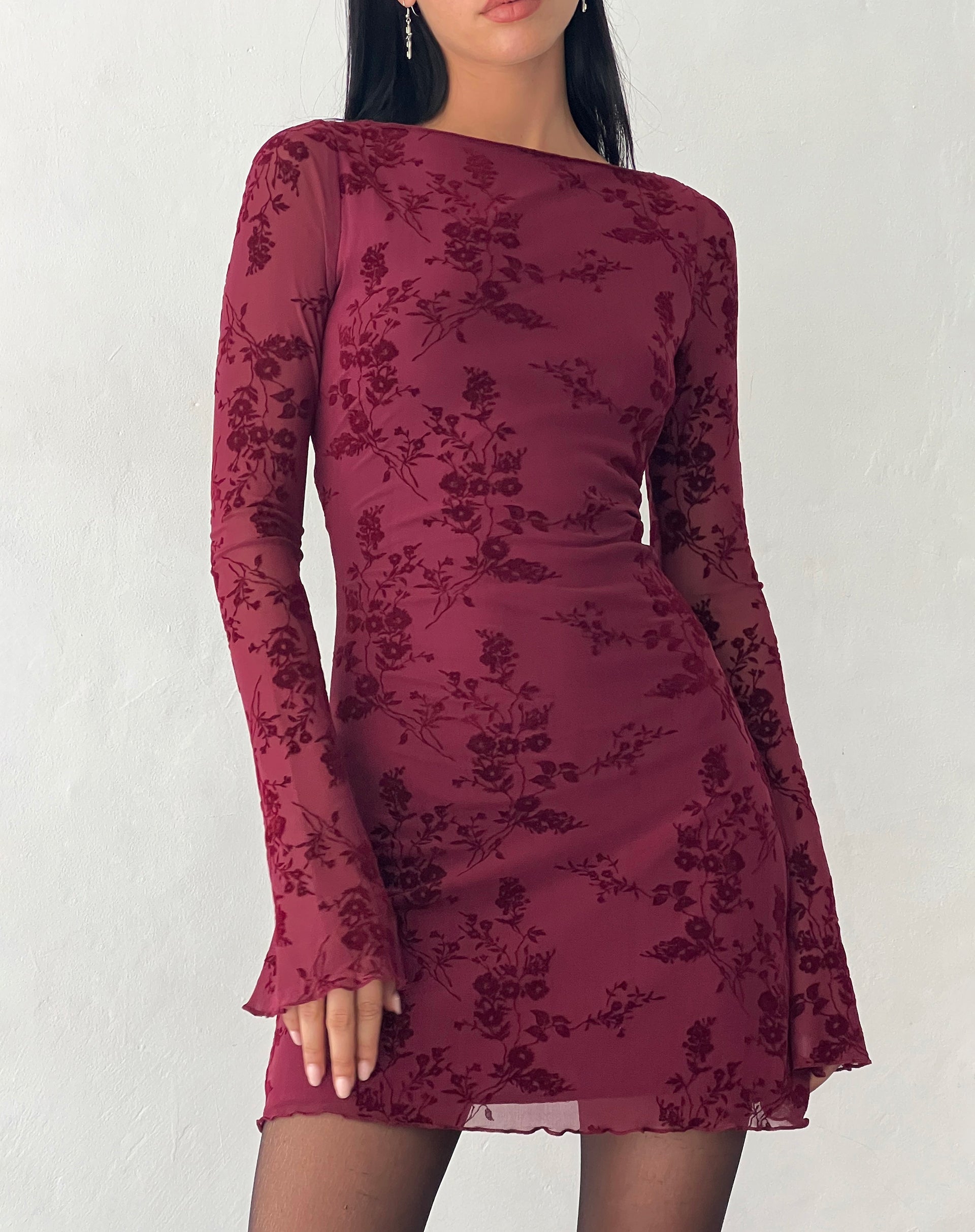 Sarah™ | Bloemenjurk Met Lange Mouwen