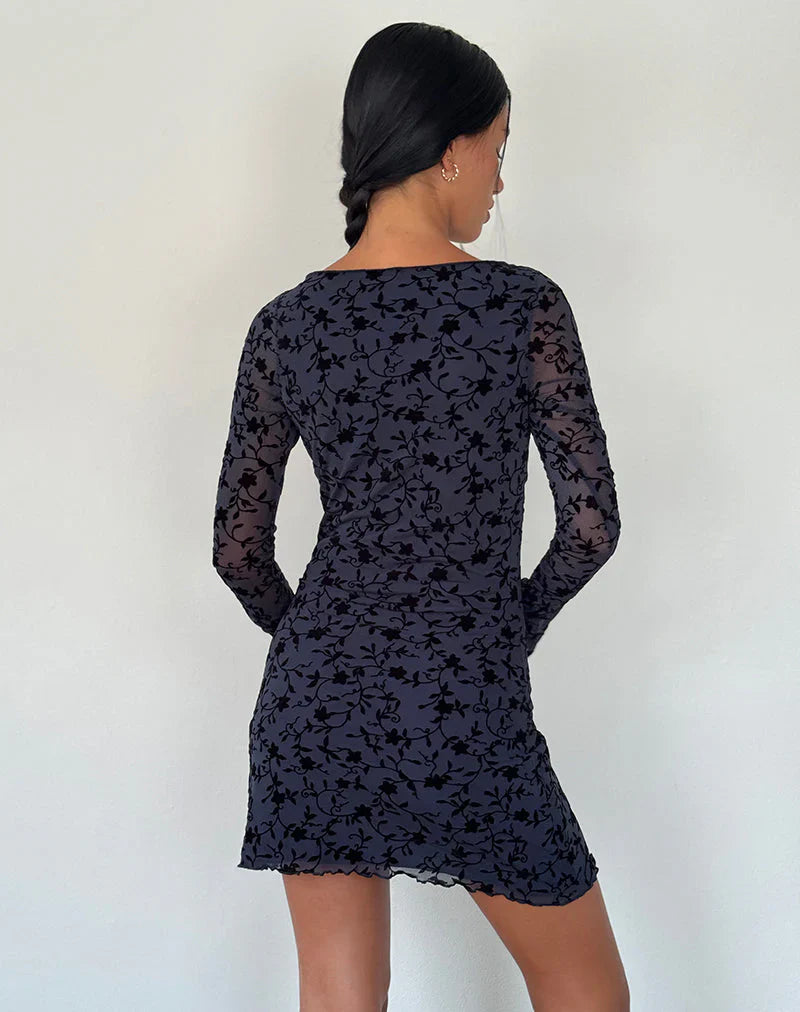 Sarah™ | Bloemenjurk Met Lange Mouwen