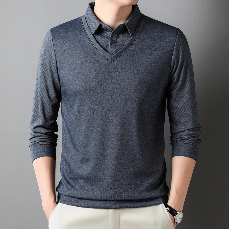 Beeckhoven™ | 2-in-1 Geruite Pullover Met Overhemdkraag