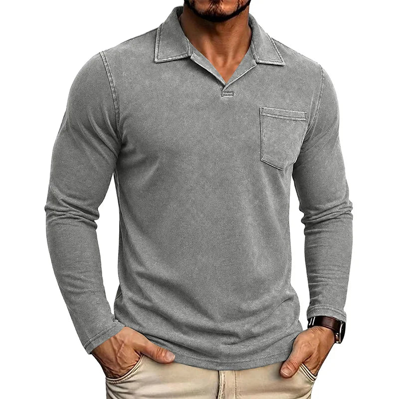Beeckhoven™ | Vintage Mannen Shirt Met Lange Mouwen