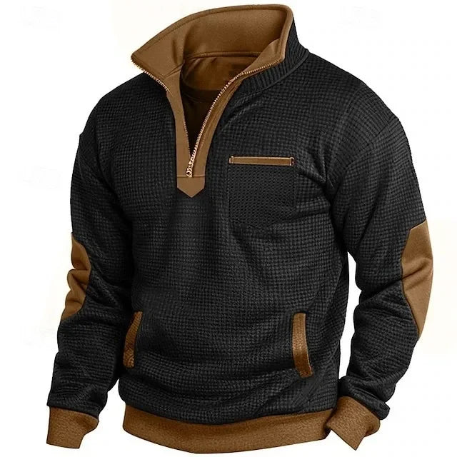 Beeckhoven™ | Heren V-Hals Sweatshirt Met Rits
