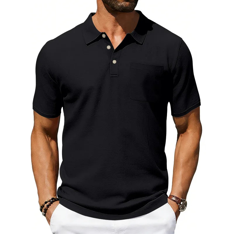 Beeckhoven™ | Linnen Heren Poloshirt met Korte Mouwen