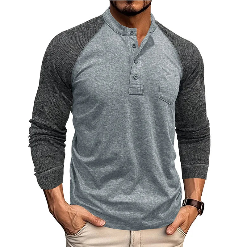 Beeckhoven™ | Henley Shirt Met Lange Mouwen