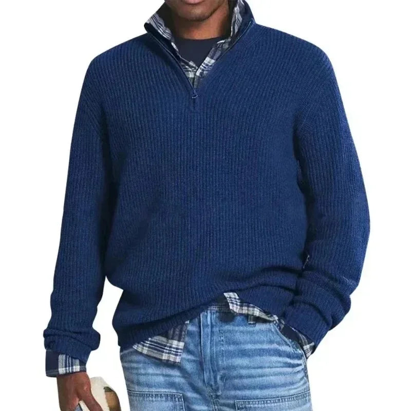 Beeckhoven™ | Casual Mannen Trui Met Rits