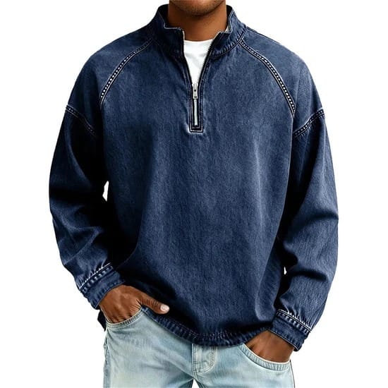 Beeckhoven™ | Vintage Heren Shirt Met Lange Mouwen