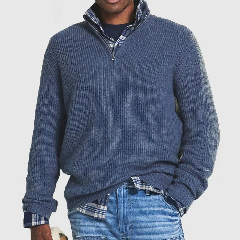 Beeckhoven™ | Casual Mannen Trui Met Rits
