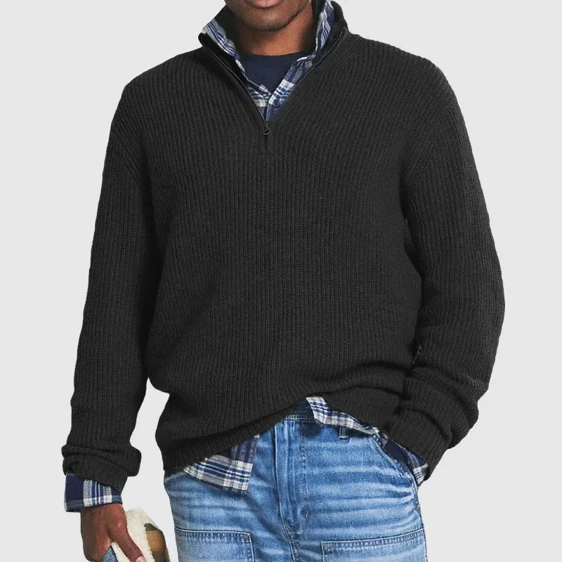 Beeckhoven™ | Casual Mannen Trui Met Rits