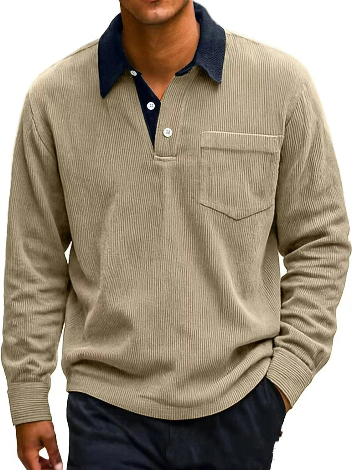 Beeckhoven™ | Stijlvolle Corduroy Polosweater