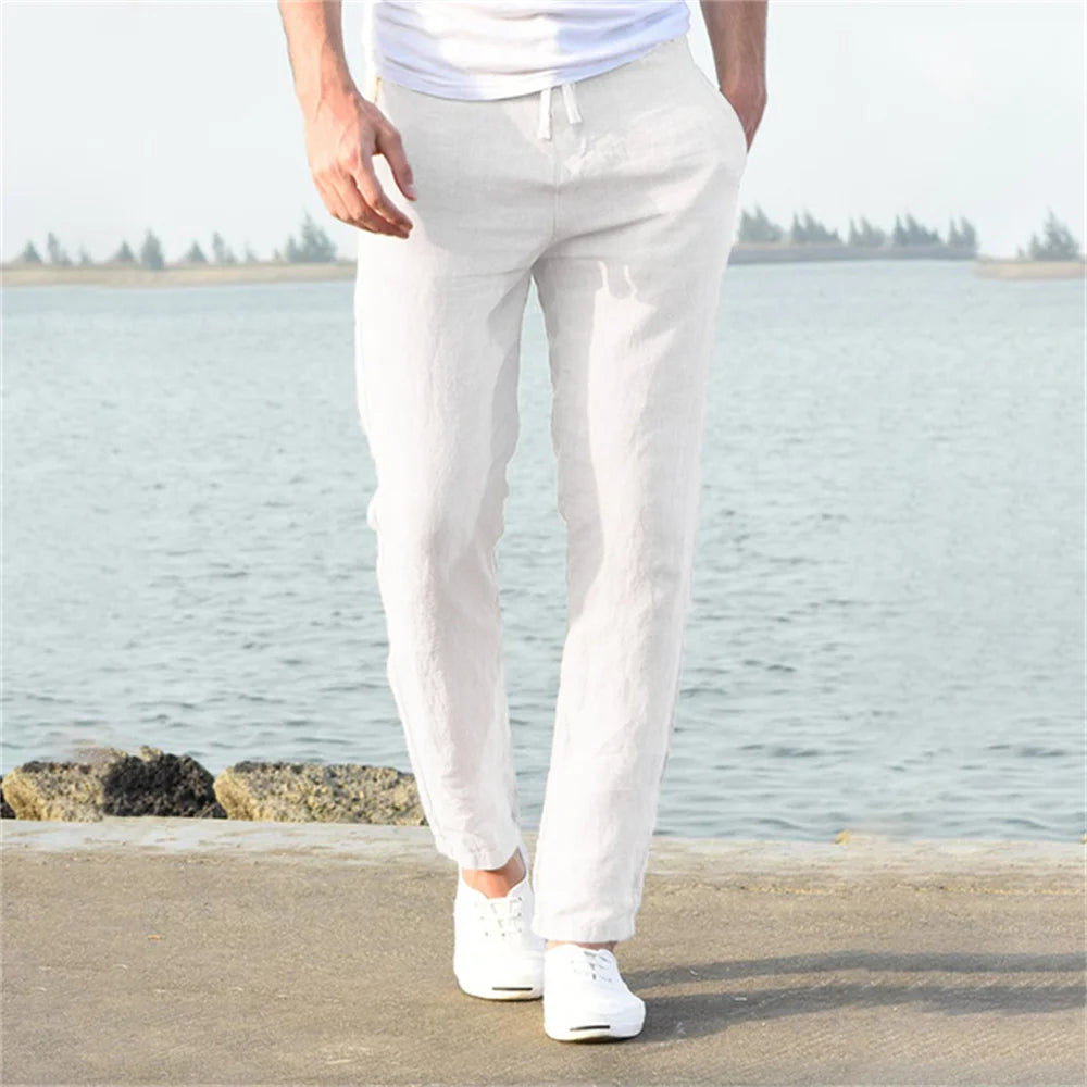Beeckhoven™ | Katoenen Linnen Broek