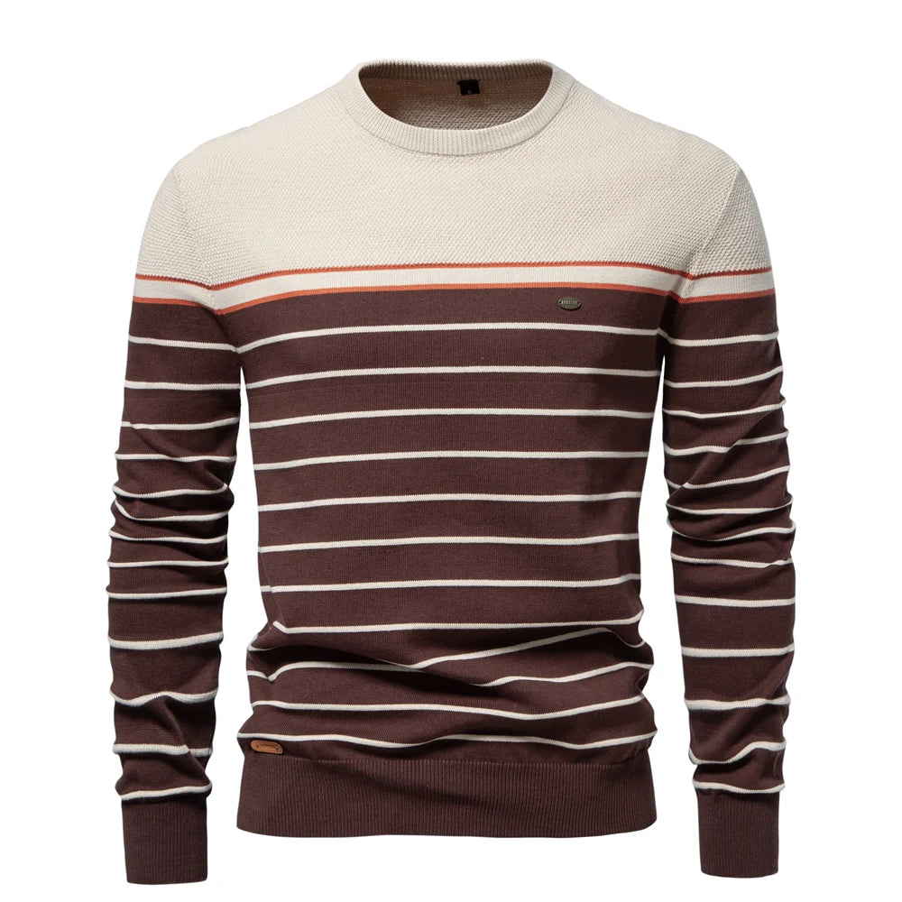 Beeckhoven™ | Heren Trui Met Streepdesign