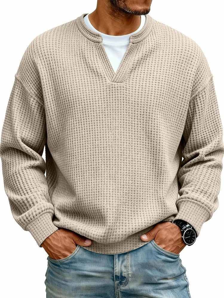 Beeckhoven™ | Casual V-Hals Shirt Met Lange Mouwen