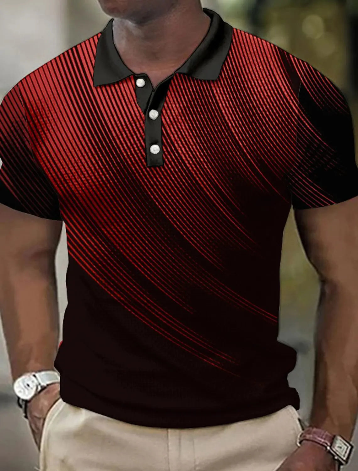 Beeckhoven™ | Casual Poloshirt Met Lijnpatroon