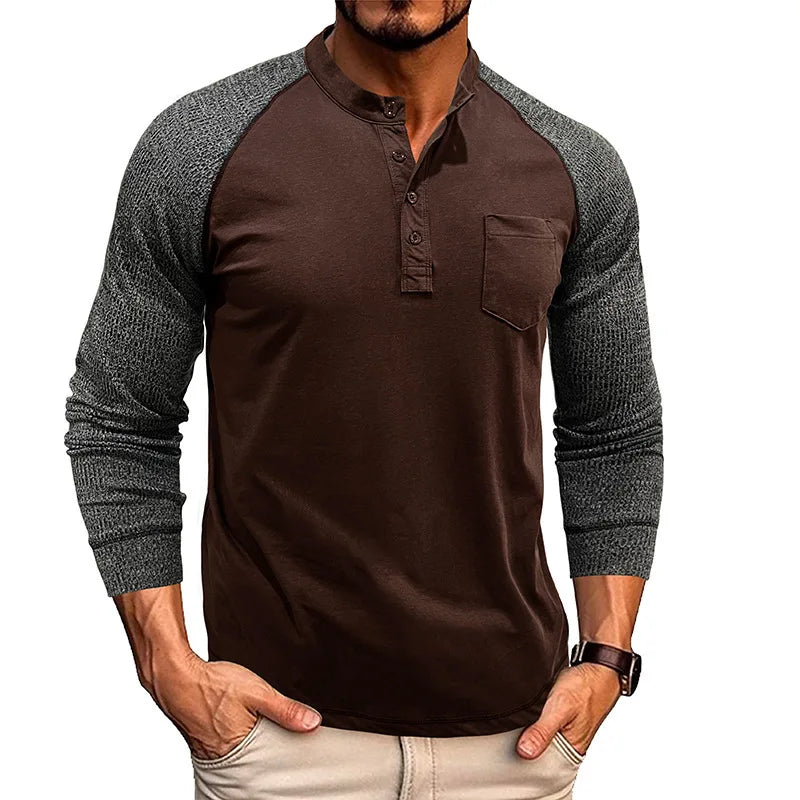 Beeckhoven™ | Henley Shirt Met Lange Mouwen