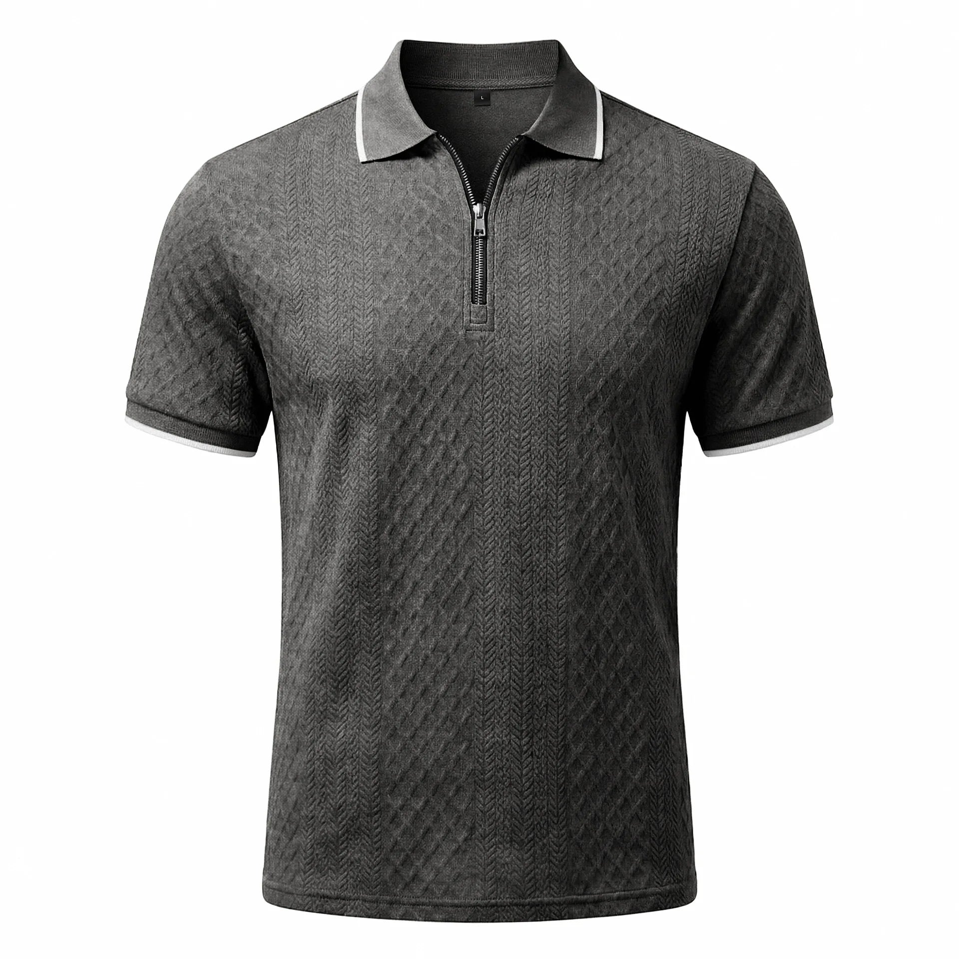 Beeckhoven™ | Heren Textuurpolo Met Rits
