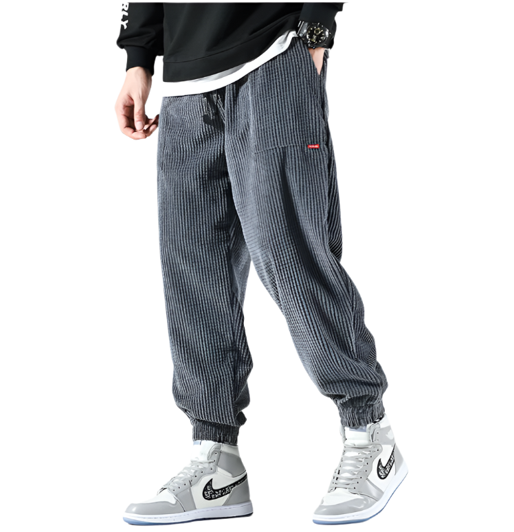 Beeckhoven™ | Corduroy Joggingbroek met Elastische Tailleband