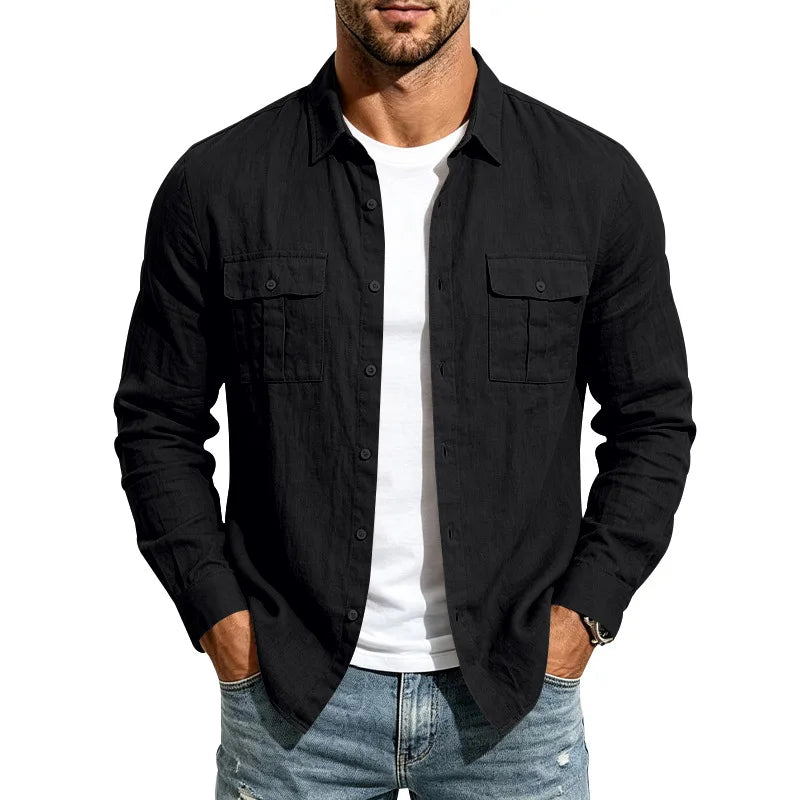 Beeckhoven™ | Linnen Shirt Met Lange Mouwen