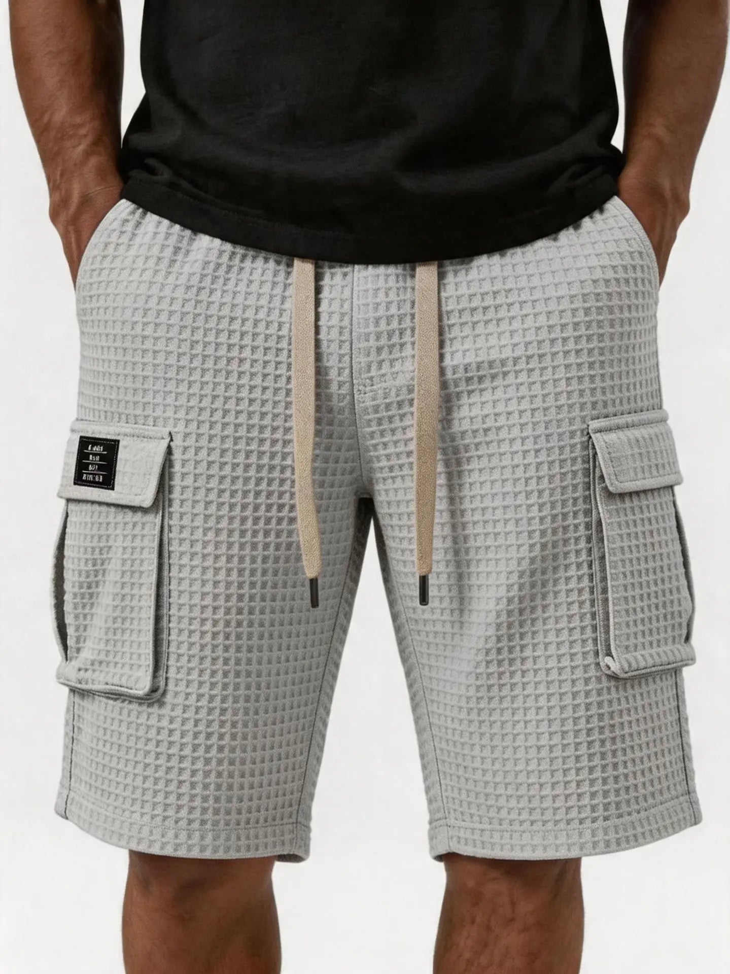 Beeckhoven™ | Casual Short Met Wafelpatroon