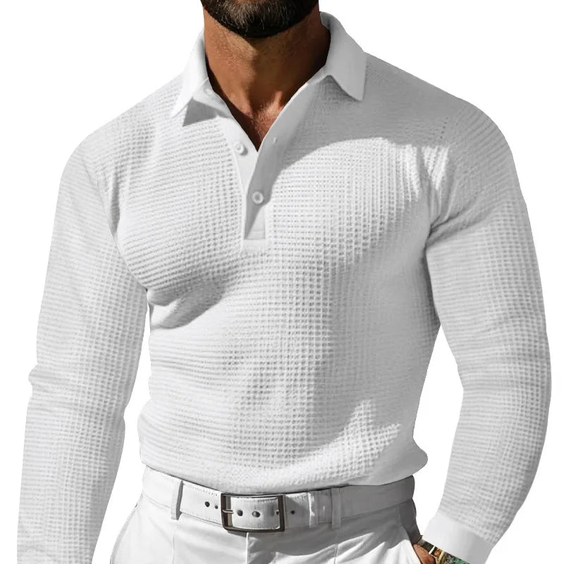Beeckhoven™ | Ademend Poloshirt Met Lange Mouwen