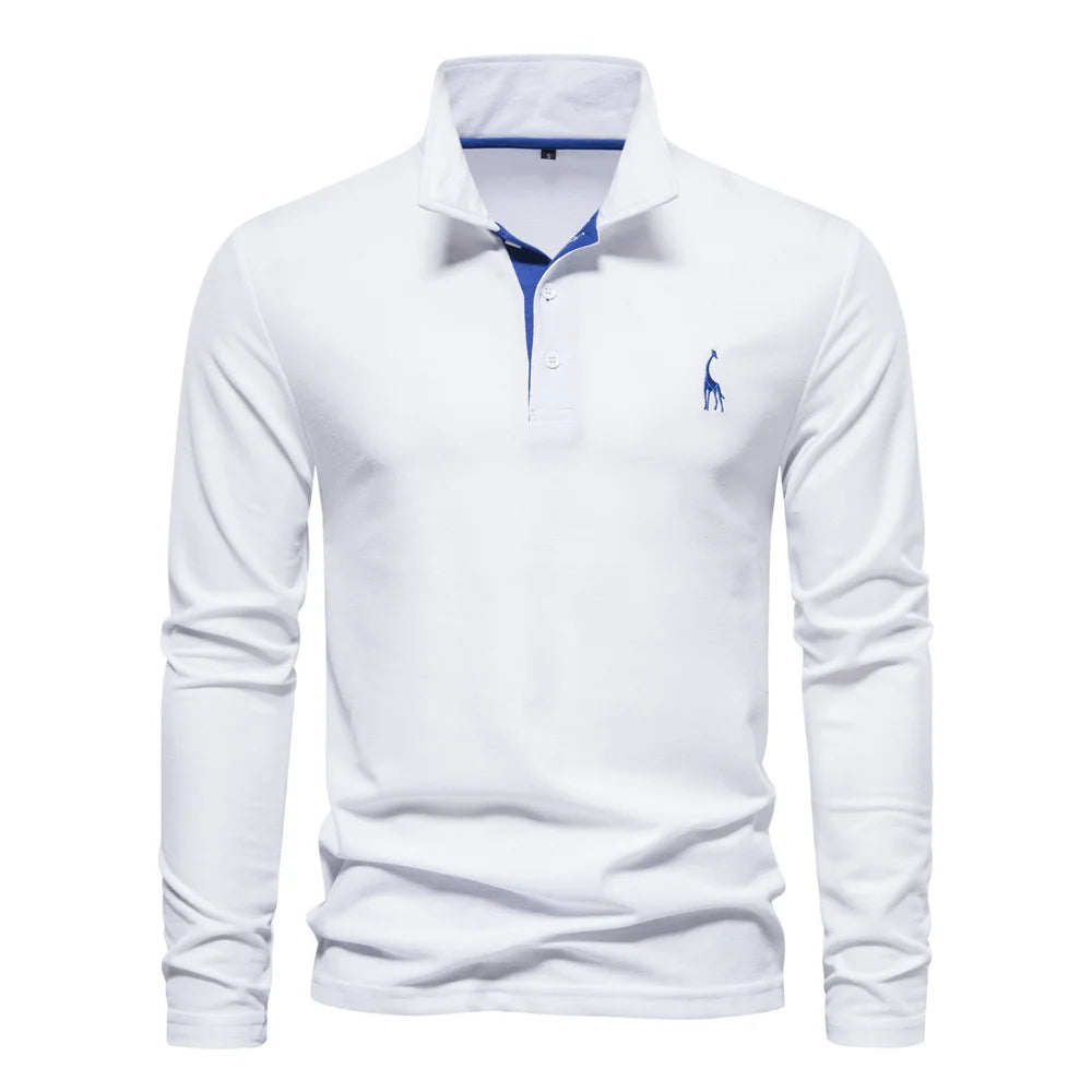 Beeckhoven™ | Casual Mannen Poloshirt Met Lange Mouwen