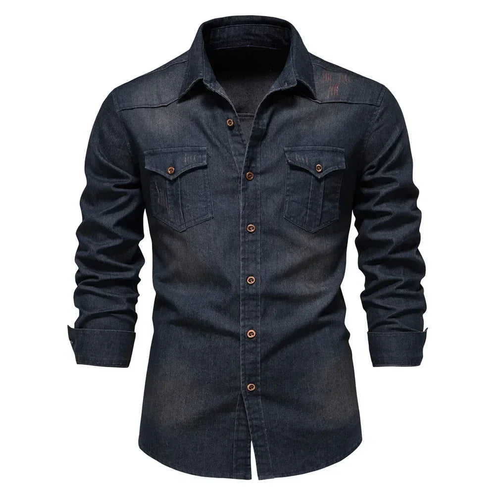 Beeckhoven™ | Elastische Denim Blouse