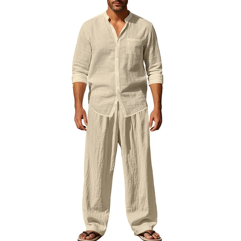 Beeckhoven™ | Comfortabele Linnen Heren Set