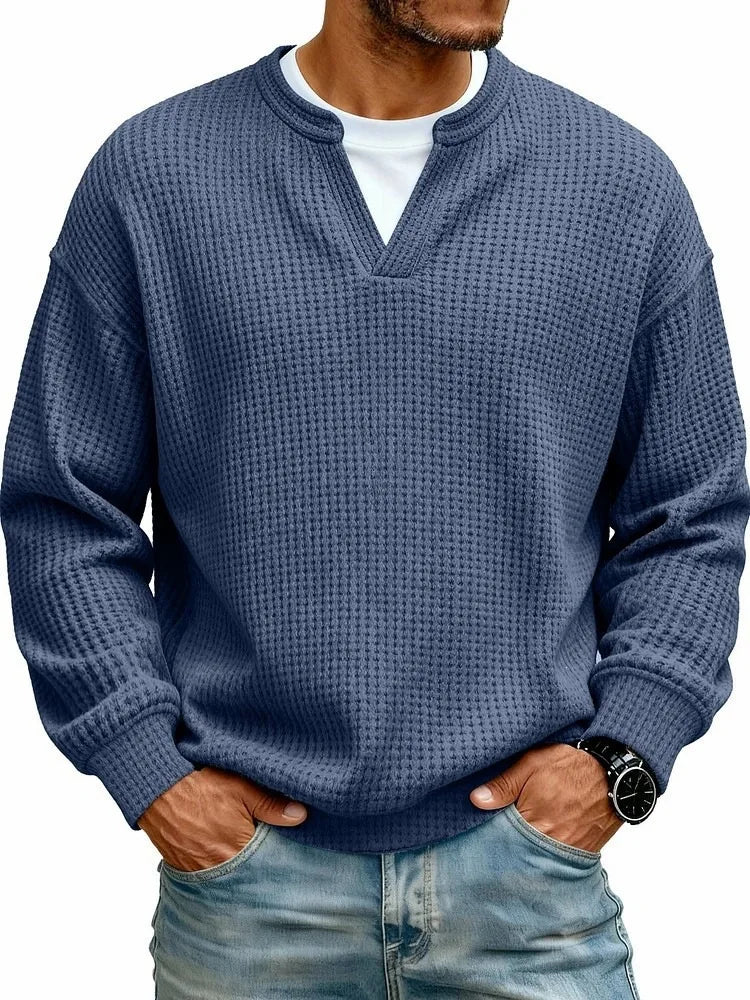 Beeckhoven™ | Casual V-Hals Shirt Met Lange Mouwen