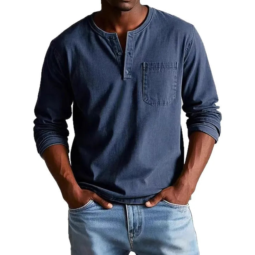 Beeckhoven™ | Heren Casual Henley Longsleeve
