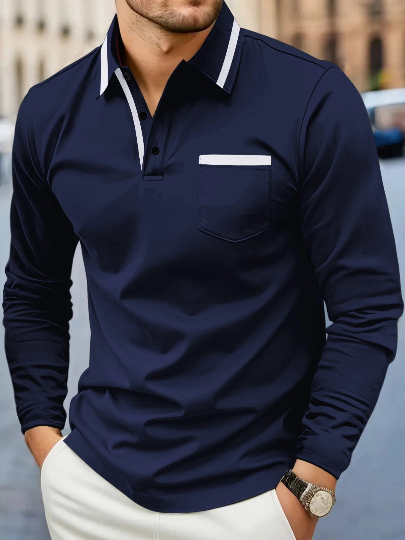 Beeckhoven™ | Stijlvol Heren Shirt Met Lange Mouwen