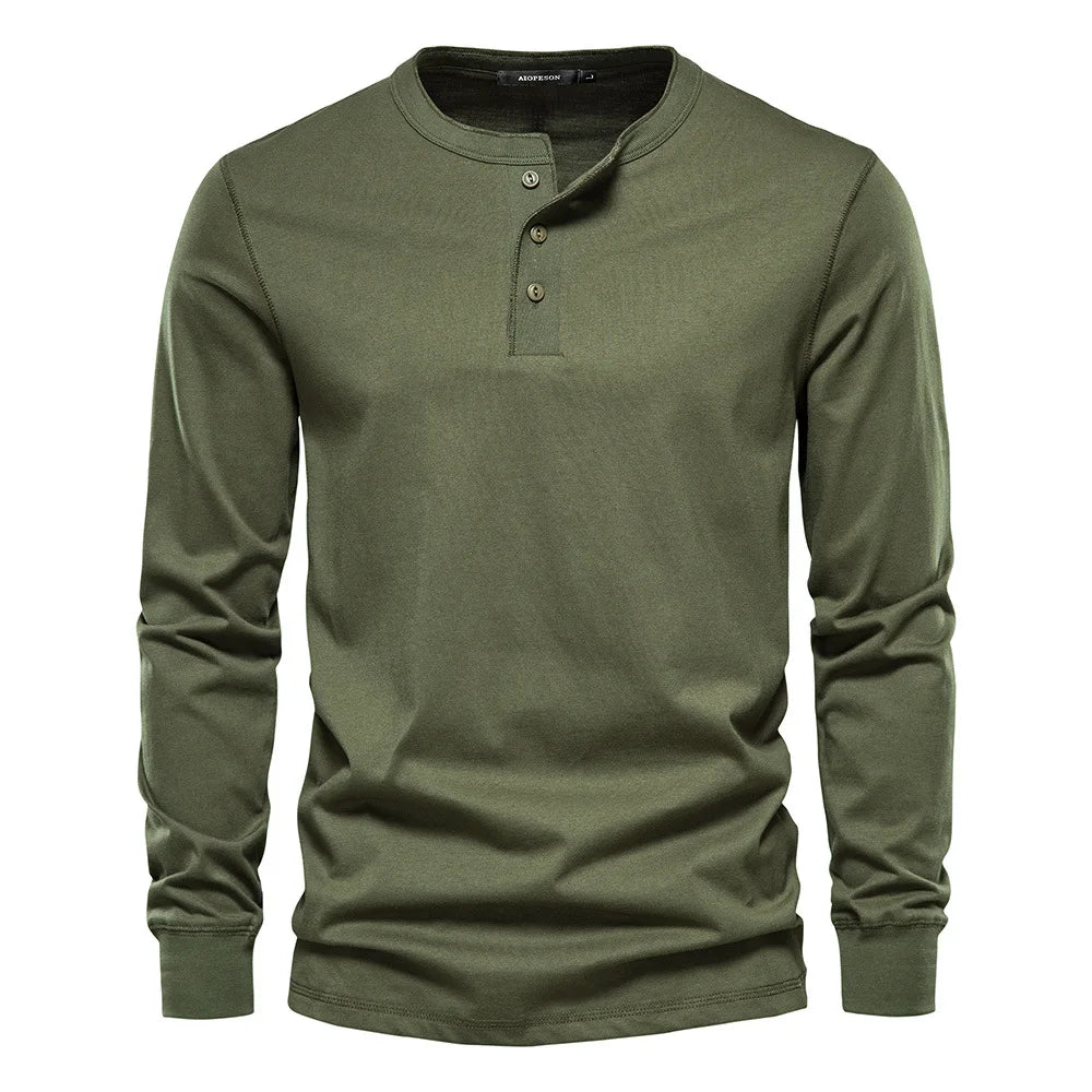 Beeckhoven™ | Stijlvol Katoenen Heren Shirt Met Lange Mouwen