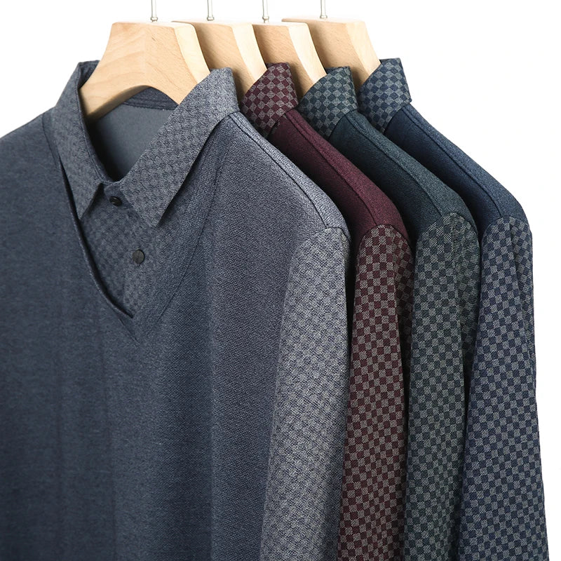 Beeckhoven™ | 2-in-1 Geruite Pullover Met Overhemdkraag