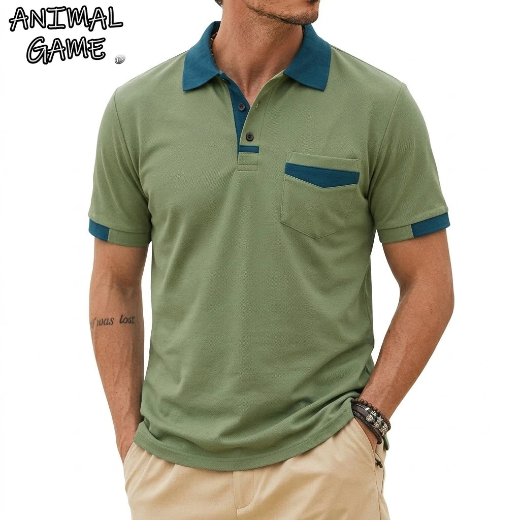 Beeckhoven™ | Stijlvolle Heren Polo met Contrasterende Afwerking