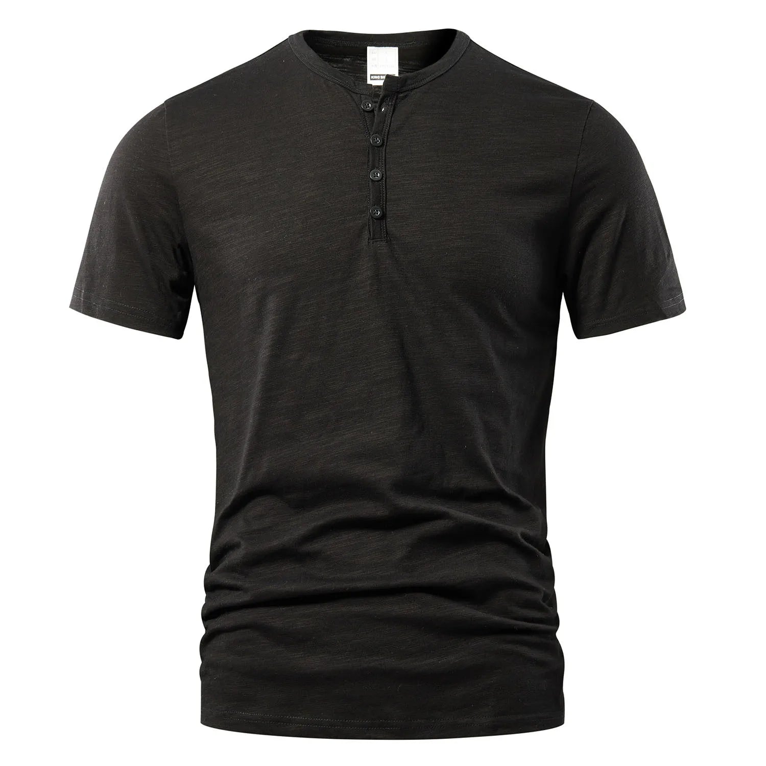 Beeckhoven™ | Stijlvol Mannen T-Shirt Met Knoopsluiting