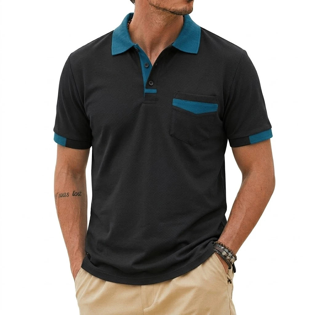Beeckhoven™ | Stijlvolle Heren Polo met Contrasterende Afwerking