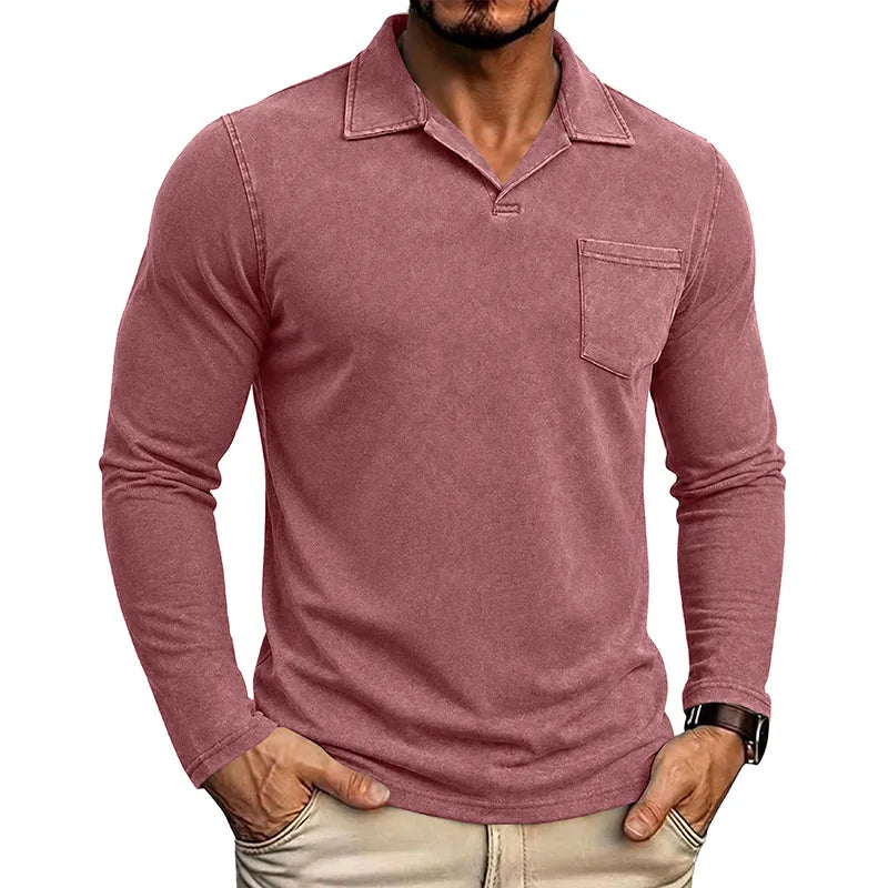 Beeckhoven™ | Vintage Mannen Shirt Met Lange Mouwen